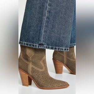 Sigerson Morrison Suede Karka Perforated Booties